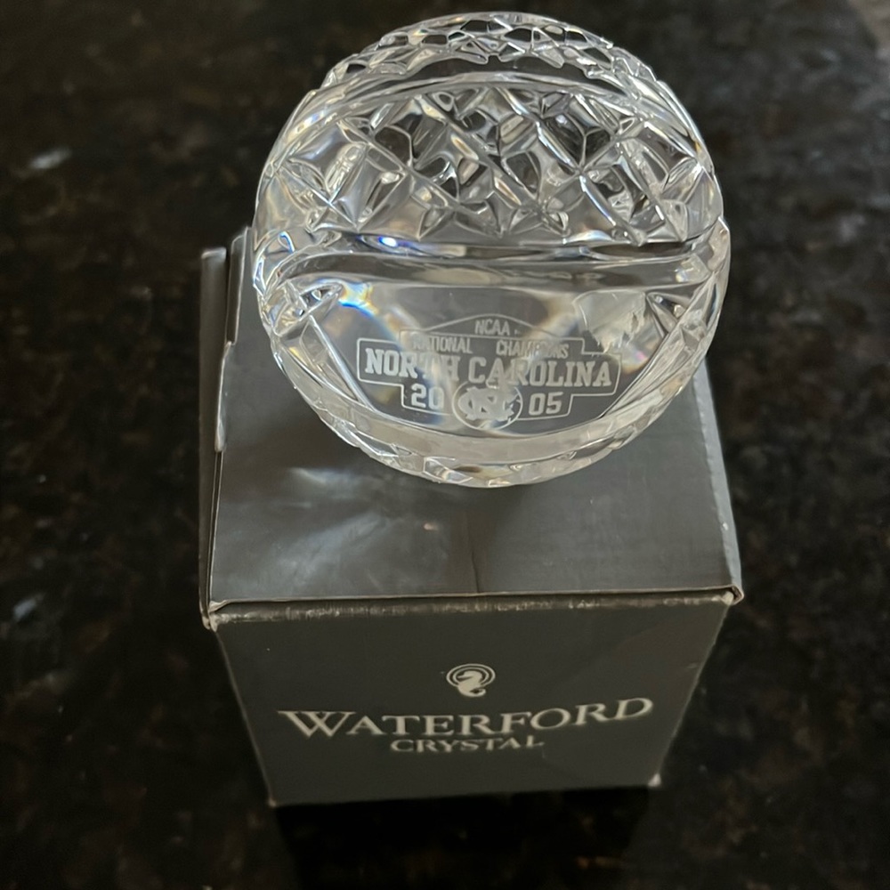 Waterford 2005 Basketball Champions University of North Carolina Paperweight